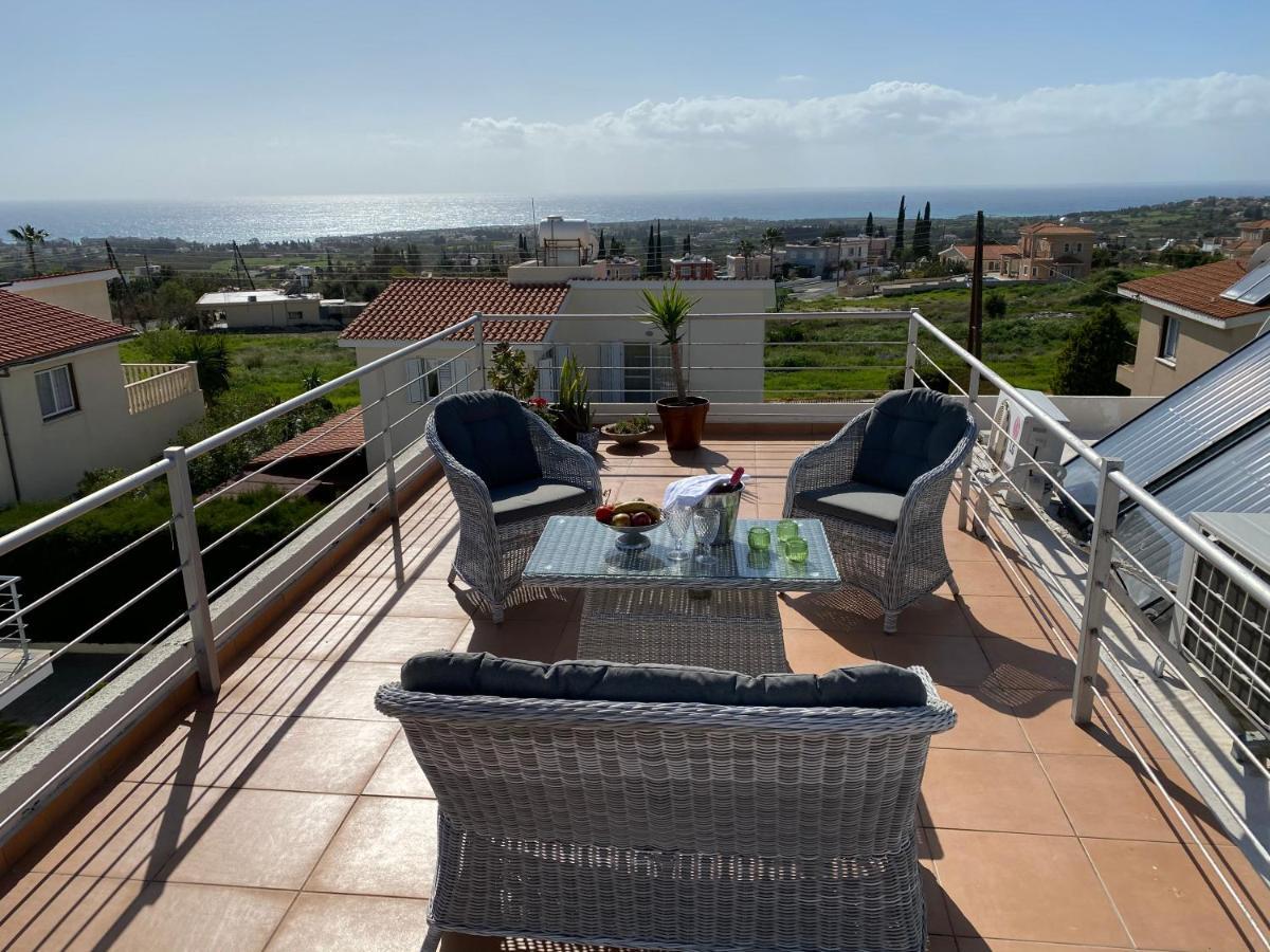 Roof Terrace & Sea View Entire Apartment Peyia Buitenkant foto
